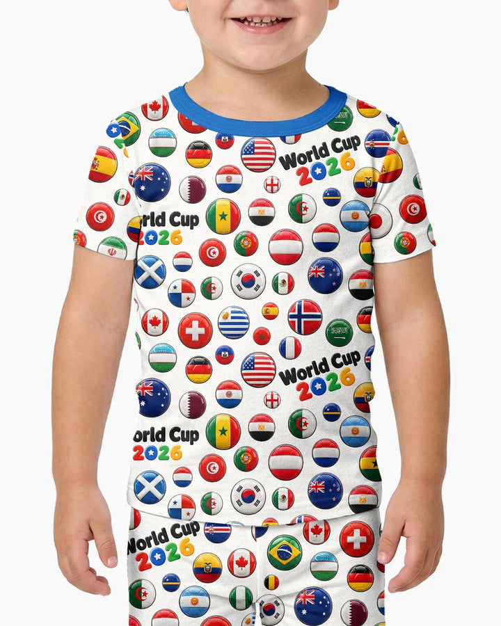 Zweiteiliges, kurzärmliges Pyjama-Set mit Marienkäfern