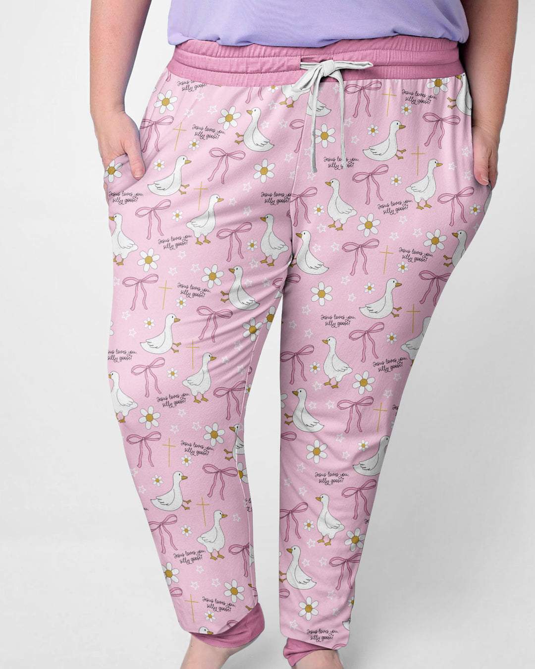 Jesus Loves You Silly Goose Bamboo Women Pajama Set