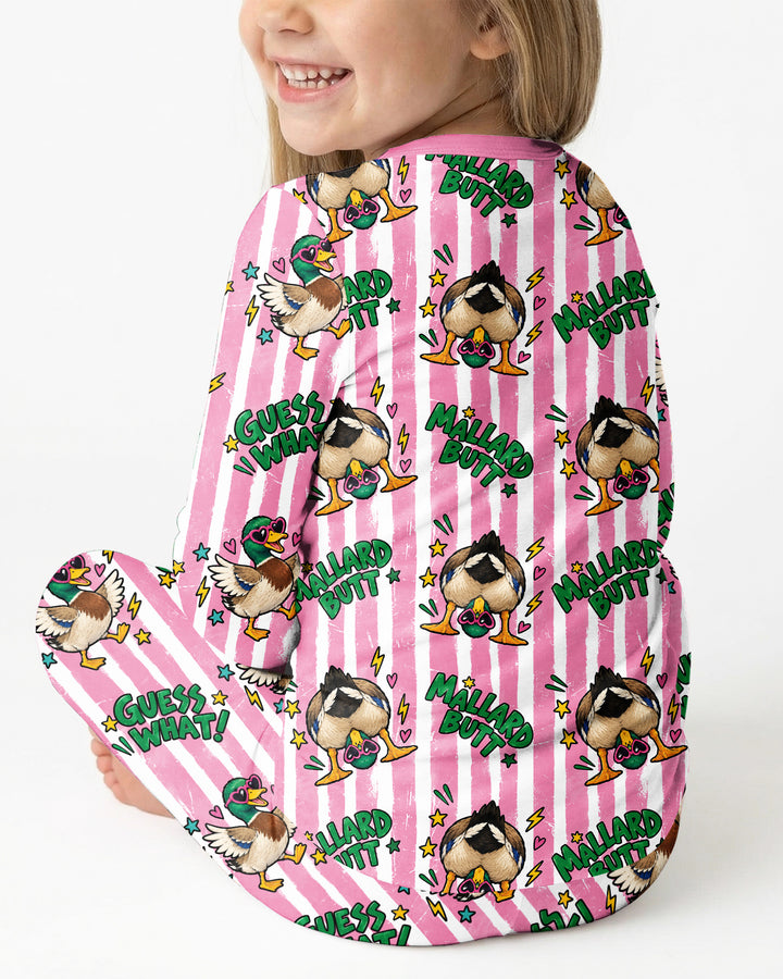 Guess What Mallard Butt Bamboo Two Piece Long Sleeve Pajama Set