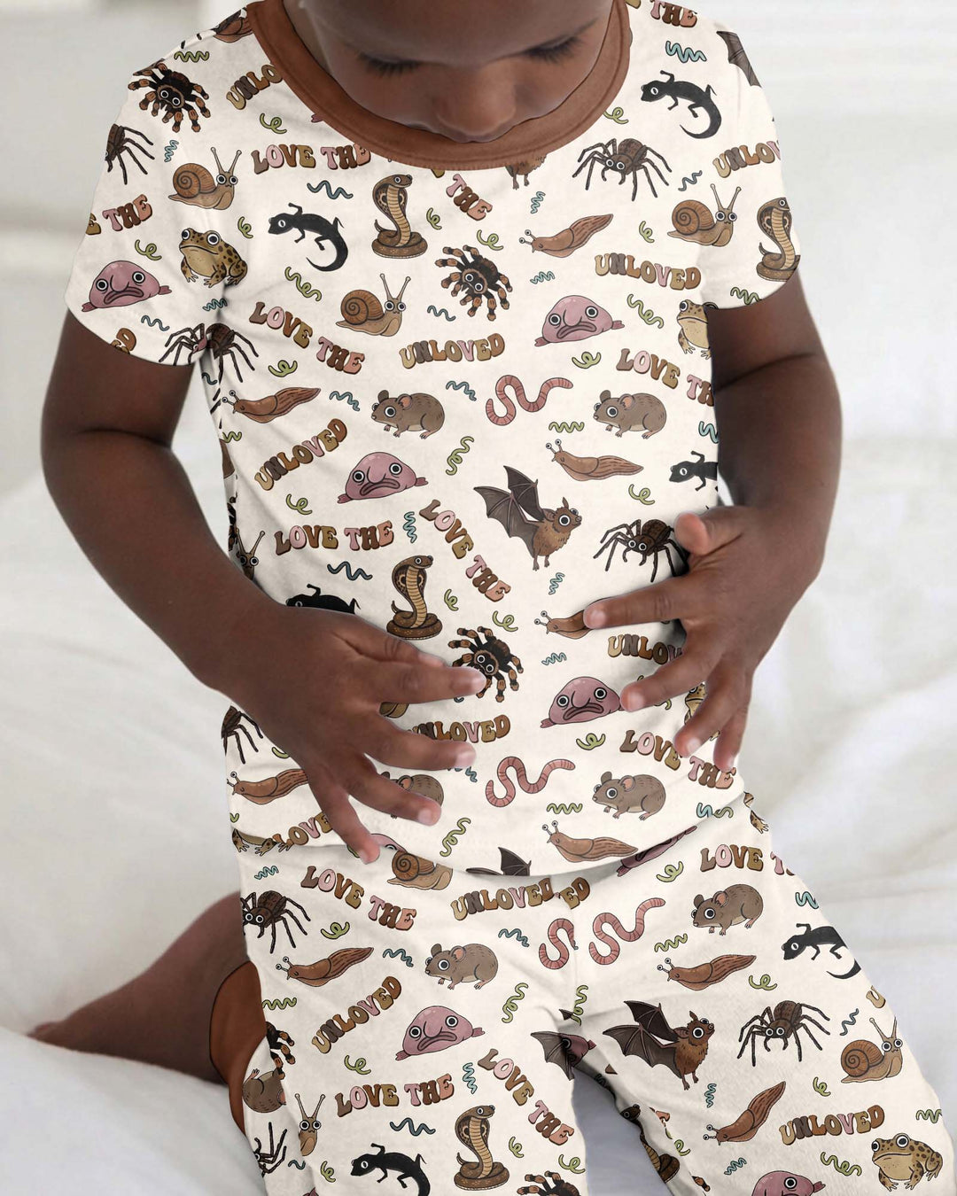 Zweiteiliges, kurzärmliges Pyjama-Set mit Marienkäfern