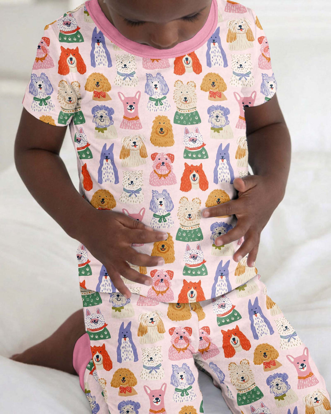 Zweiteiliges, kurzärmliges Pyjama-Set mit Marienkäfern