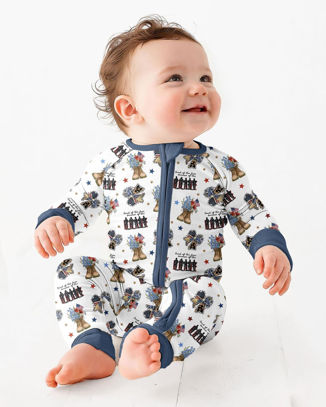 Gerippte Babykleidung mit individuellem Foto - Weich &amp; Skizzenhaft