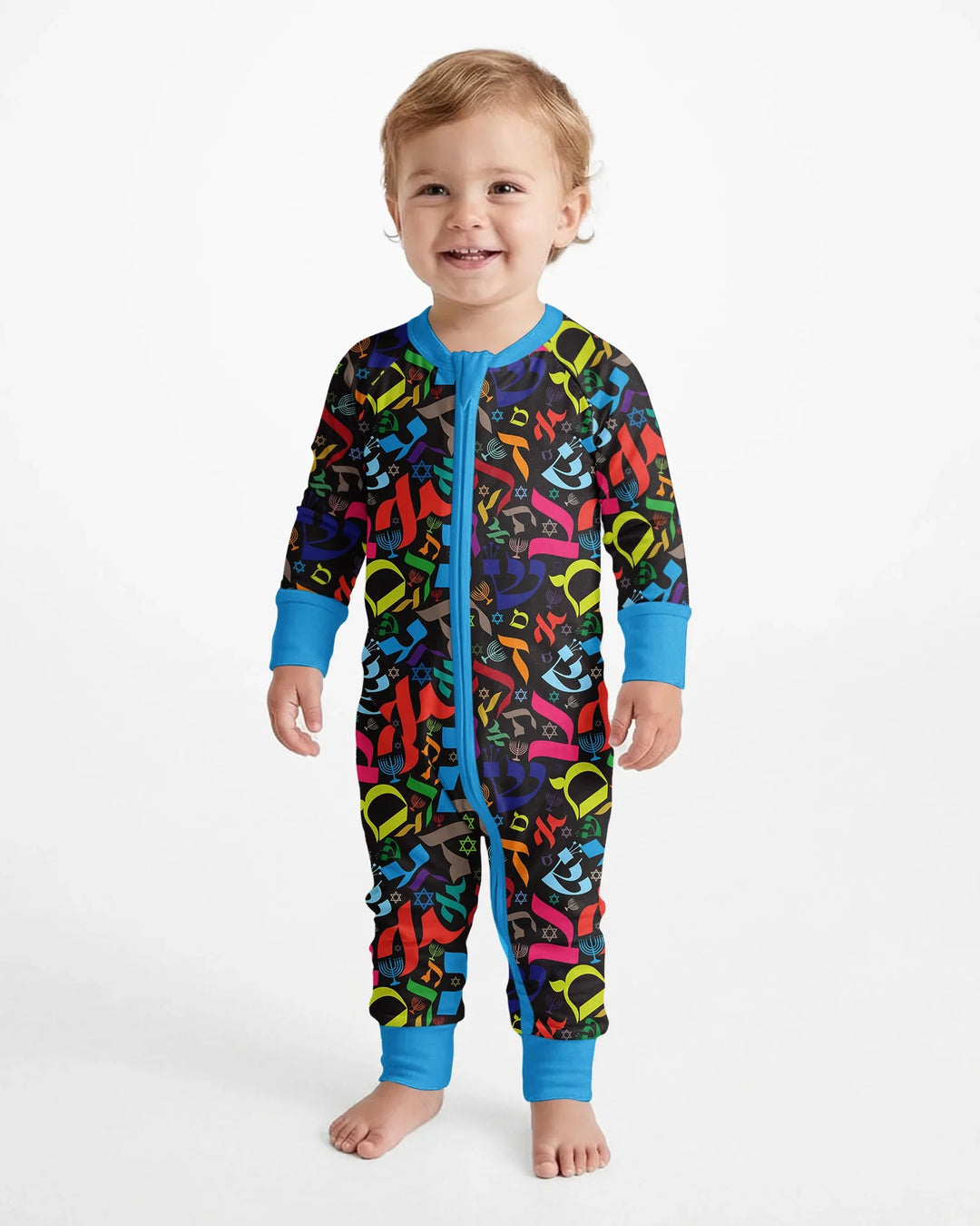 Hebrew Harmony Family Matching Bamboo Convertible Zippy