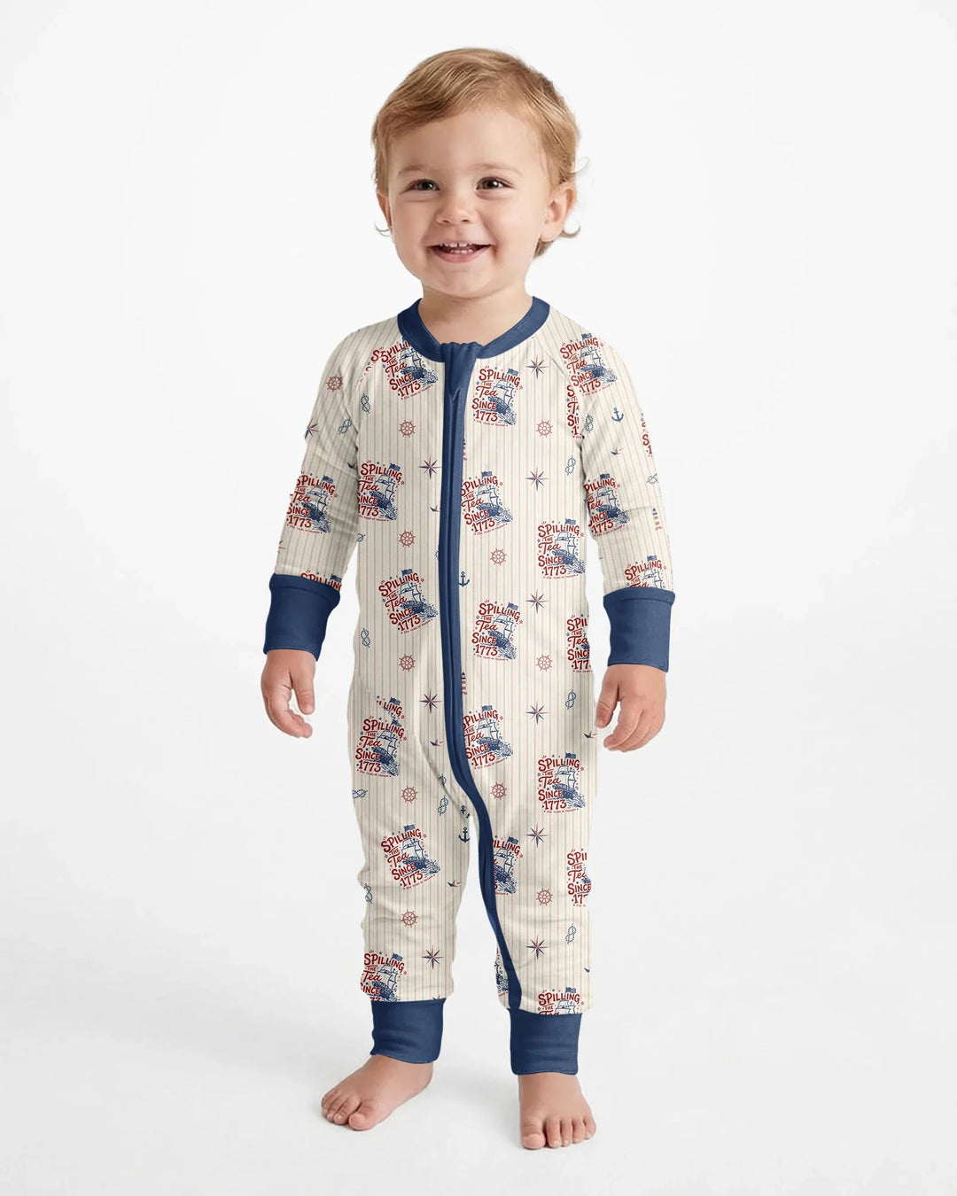Spilling The Tea Since 1773 Family Matching Bamboo Convertible Zippy