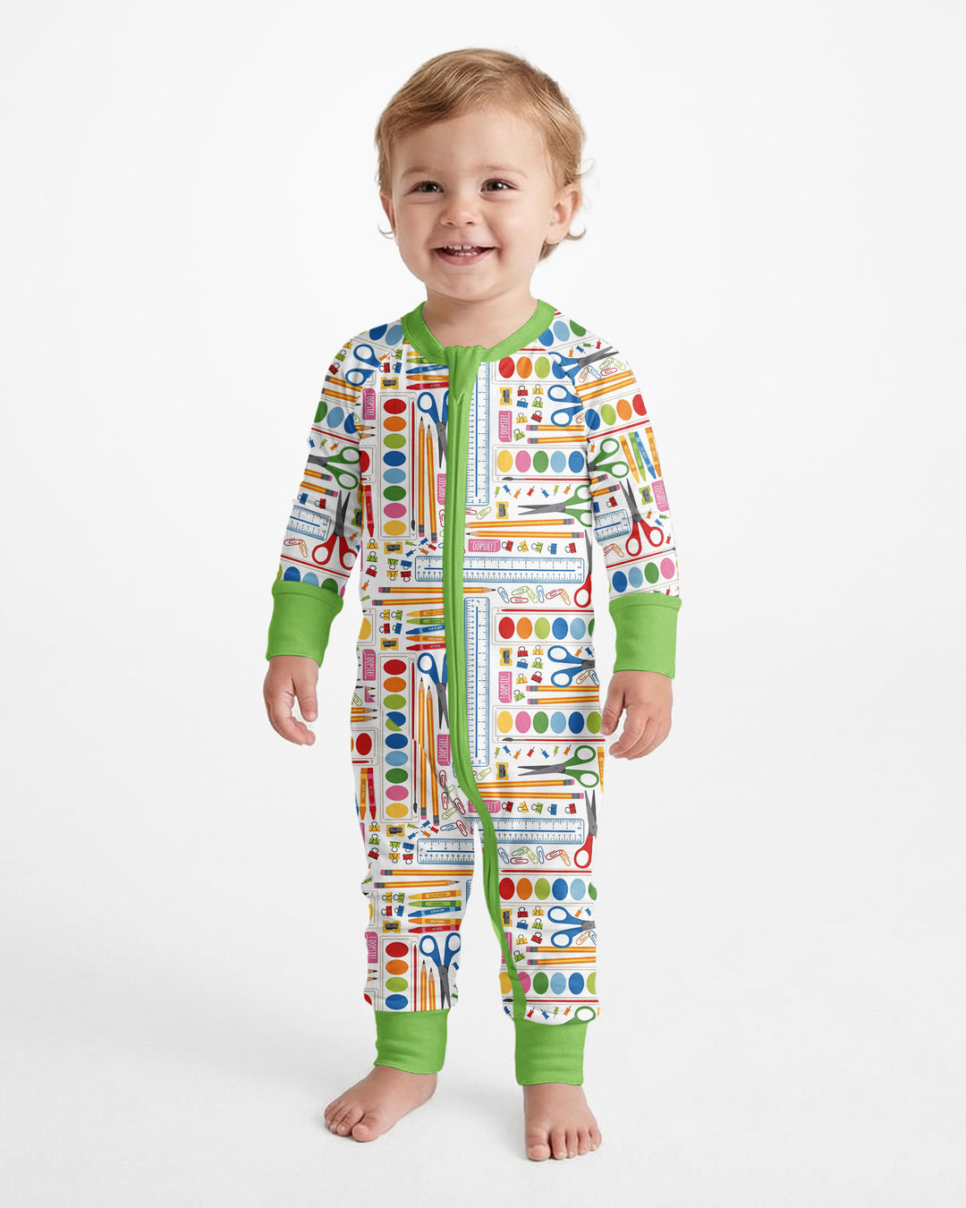 Gerippte Babykleidung mit individuellem Foto - Weich &amp; Skizzenhaft