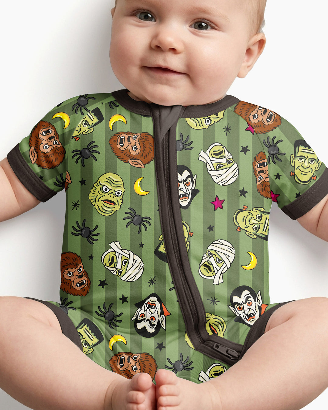 Creepy Crew Family Matching Bamboo Shorty Zippy