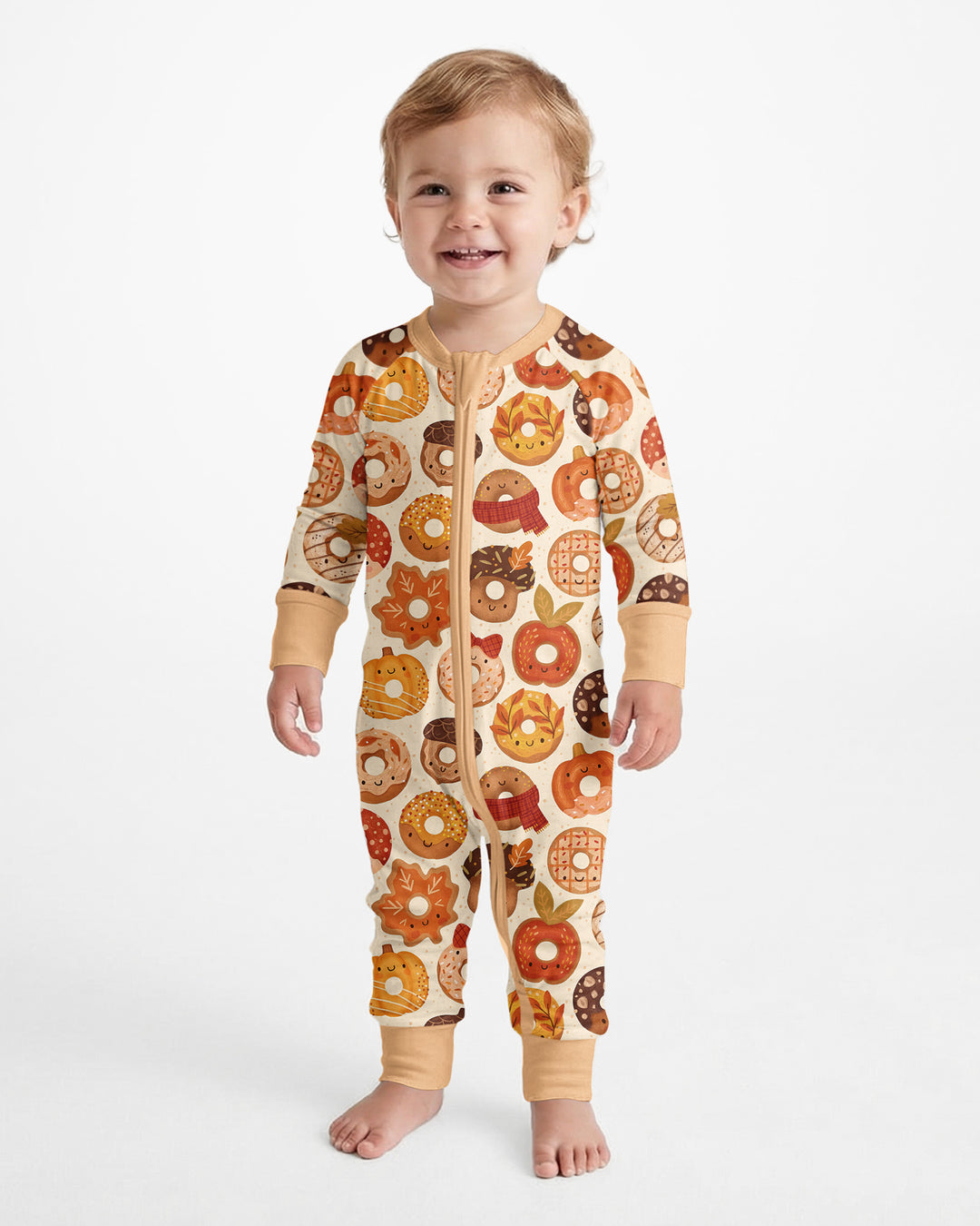 Cute Autumn Donut Bamboo Convertible Zippy