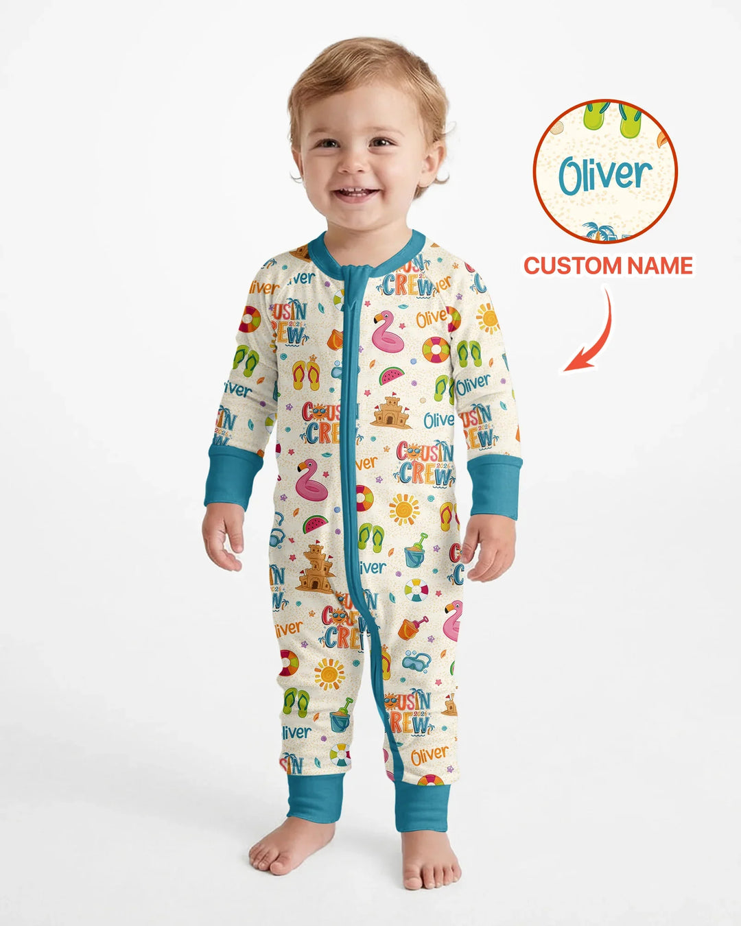 Gerippte Babykleidung mit individuellem Foto - Weich &amp; Skizzenhaft