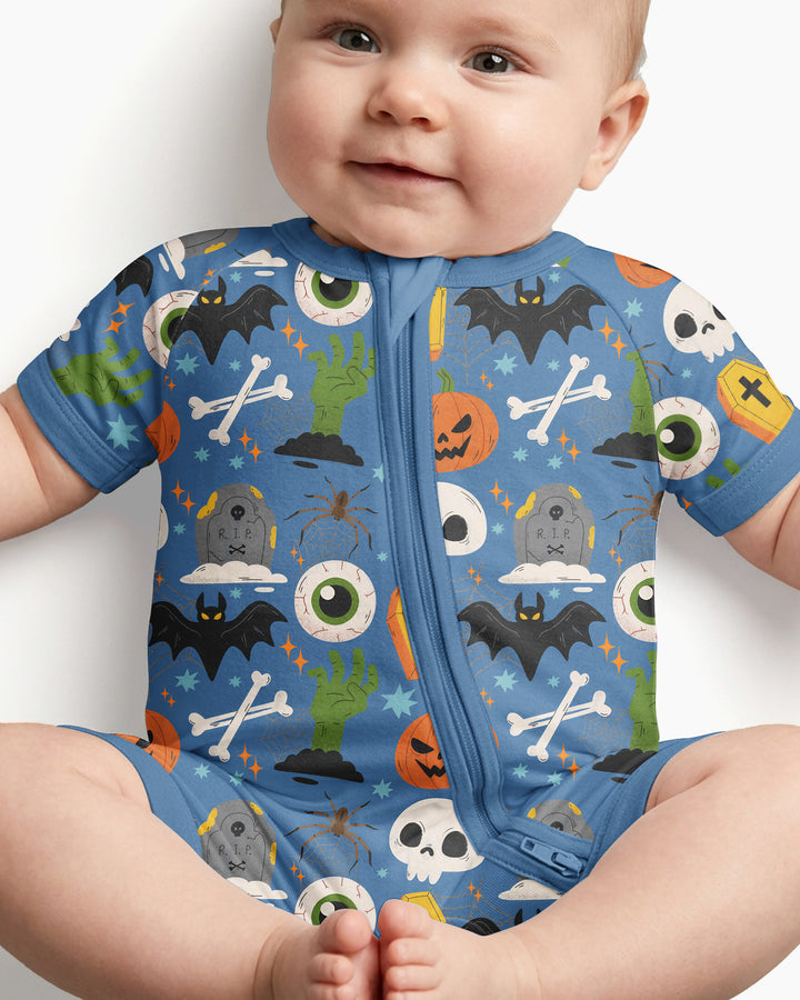 Little Monsters Bamboo Shorty Zippy For Halloween