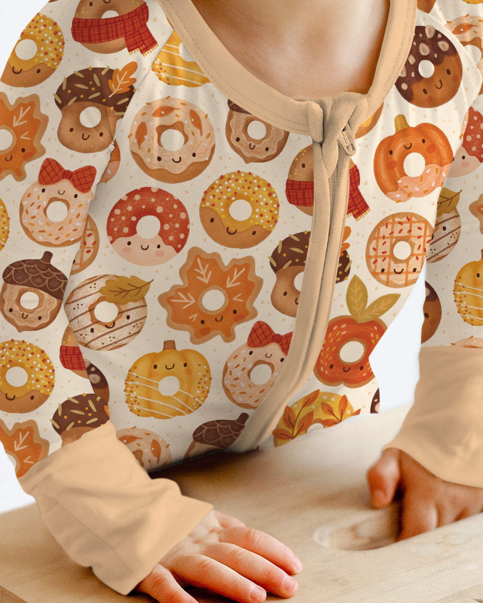 Cute Autumn Donut Bamboo Convertible Zippy