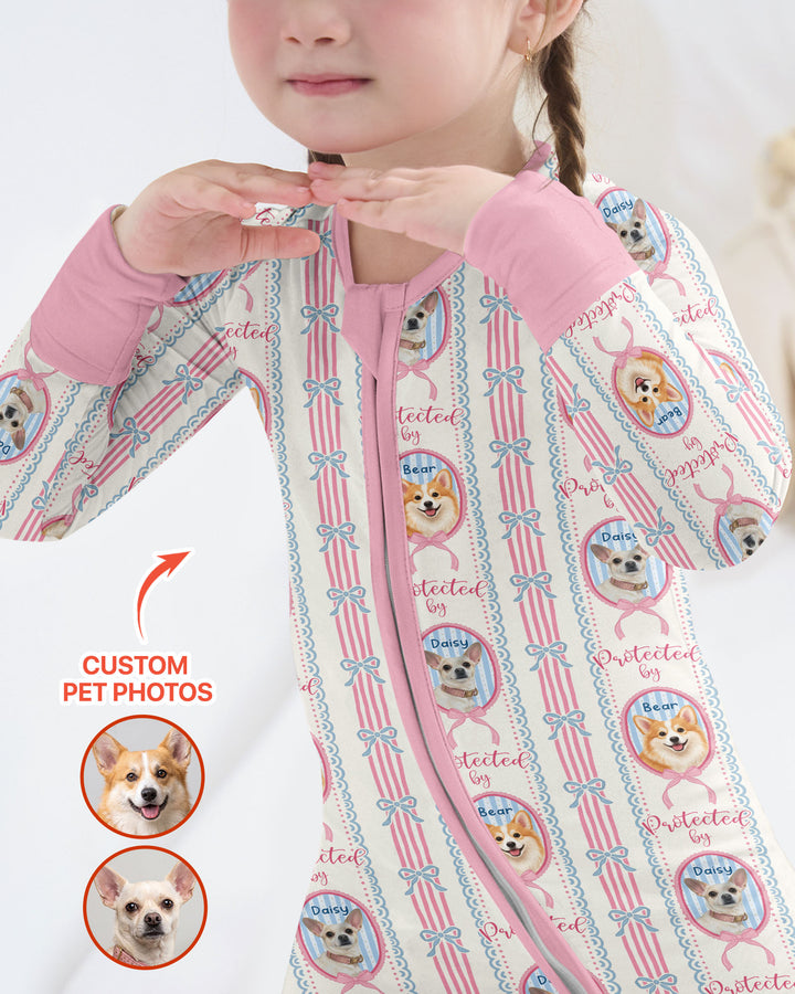 Custom Coquette Pet Photo Little Protector Bamboo Convertible Zippy