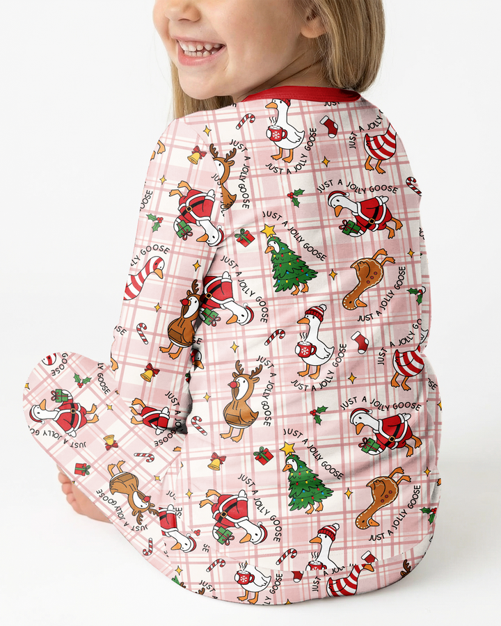 Jolly Goose Christmas Bamboo Two Piece Long Sleeve Pajama Set