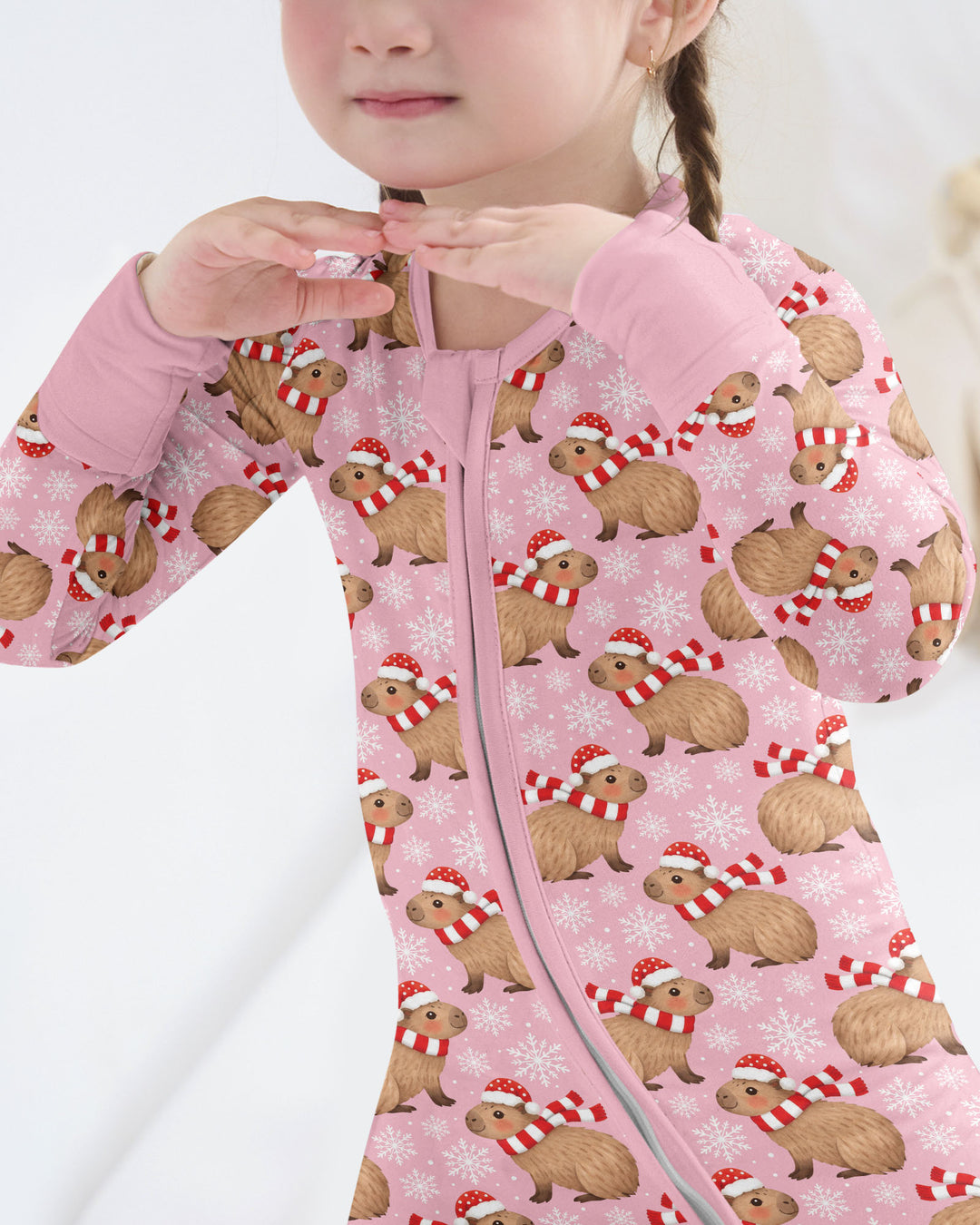 Holiday Capybaras Bamboo Convertible Zippy
