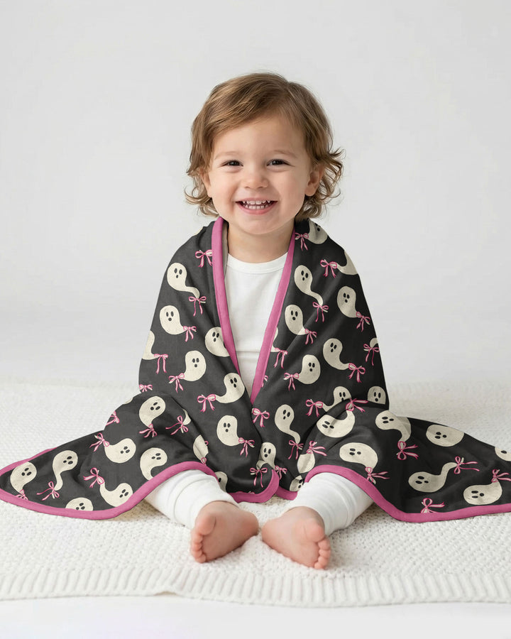 Little Ghosts Bamboo Blanket