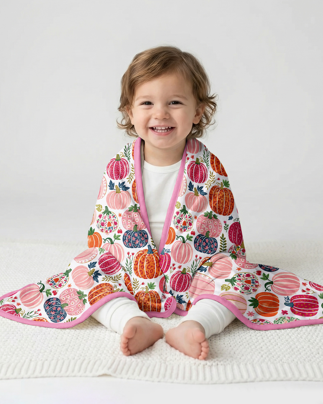 Pumpkin Patch Party Bamboo Blanket