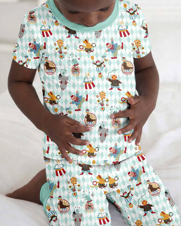 Zweiteiliges, kurzärmliges Pyjama-Set mit Marienkäfern