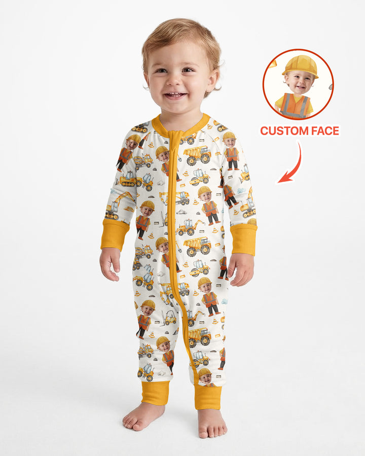 Custom Photo Little Builder Bamboo Convertible Zippy