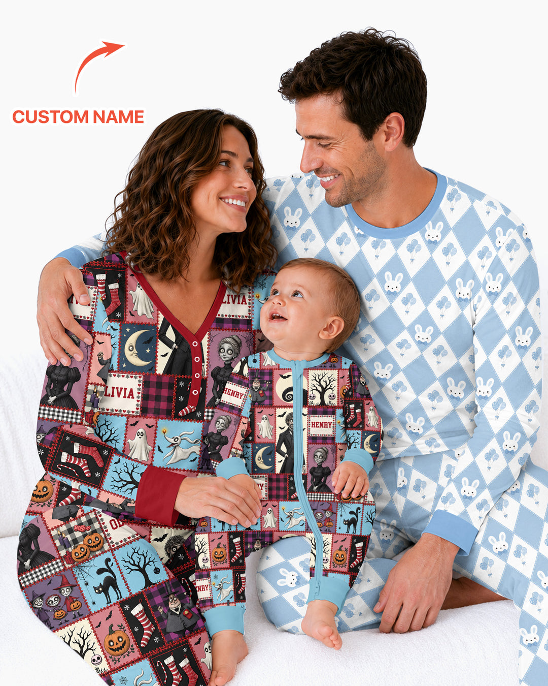 Vertical Halloween Bamboo Women Pajama Set