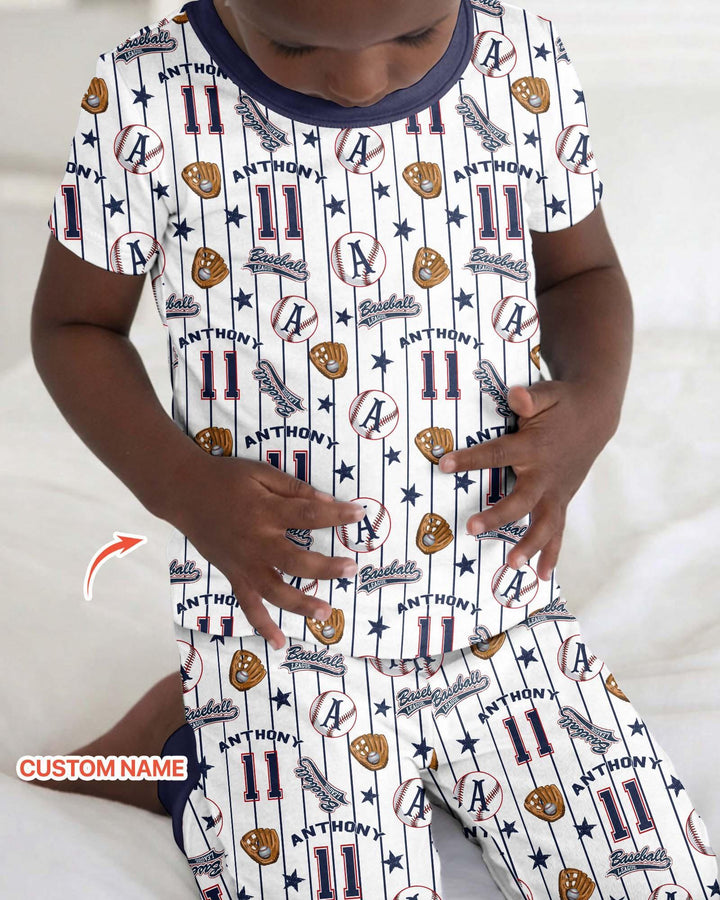 Zweiteiliges, kurzärmliges Pyjama-Set mit Marienkäfern
