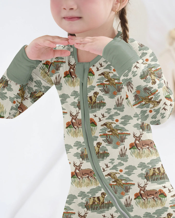 Vintage Hunting Season Daddy& Me Matching Bamboo Convertible Zippy