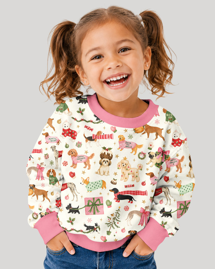 Festive Dog Merry Woofmas Bamboo Crewneck Sweatshirt