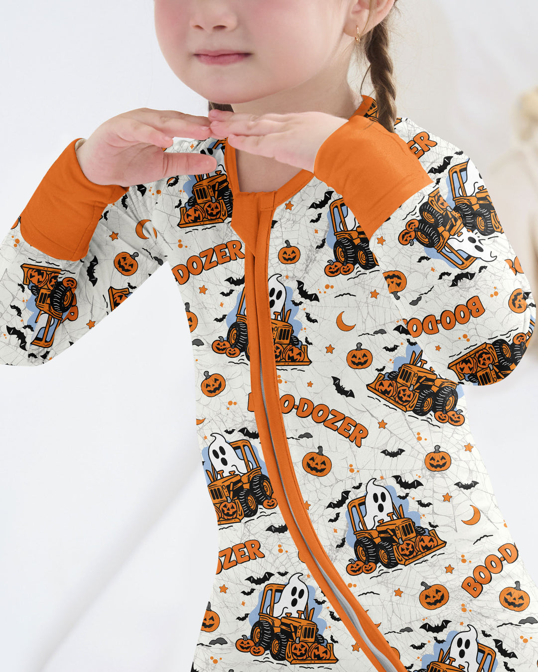 Boo-dozer Halloween Bamboo Convertible Zippy