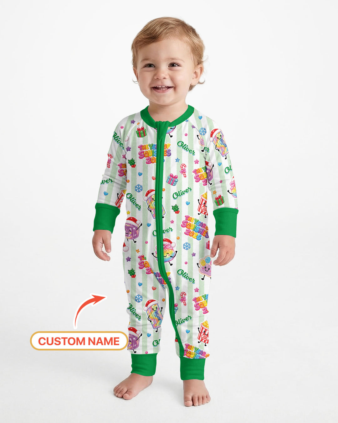 Custom Name The Year of Squishies 2026 Bamboo Convertible Zippy