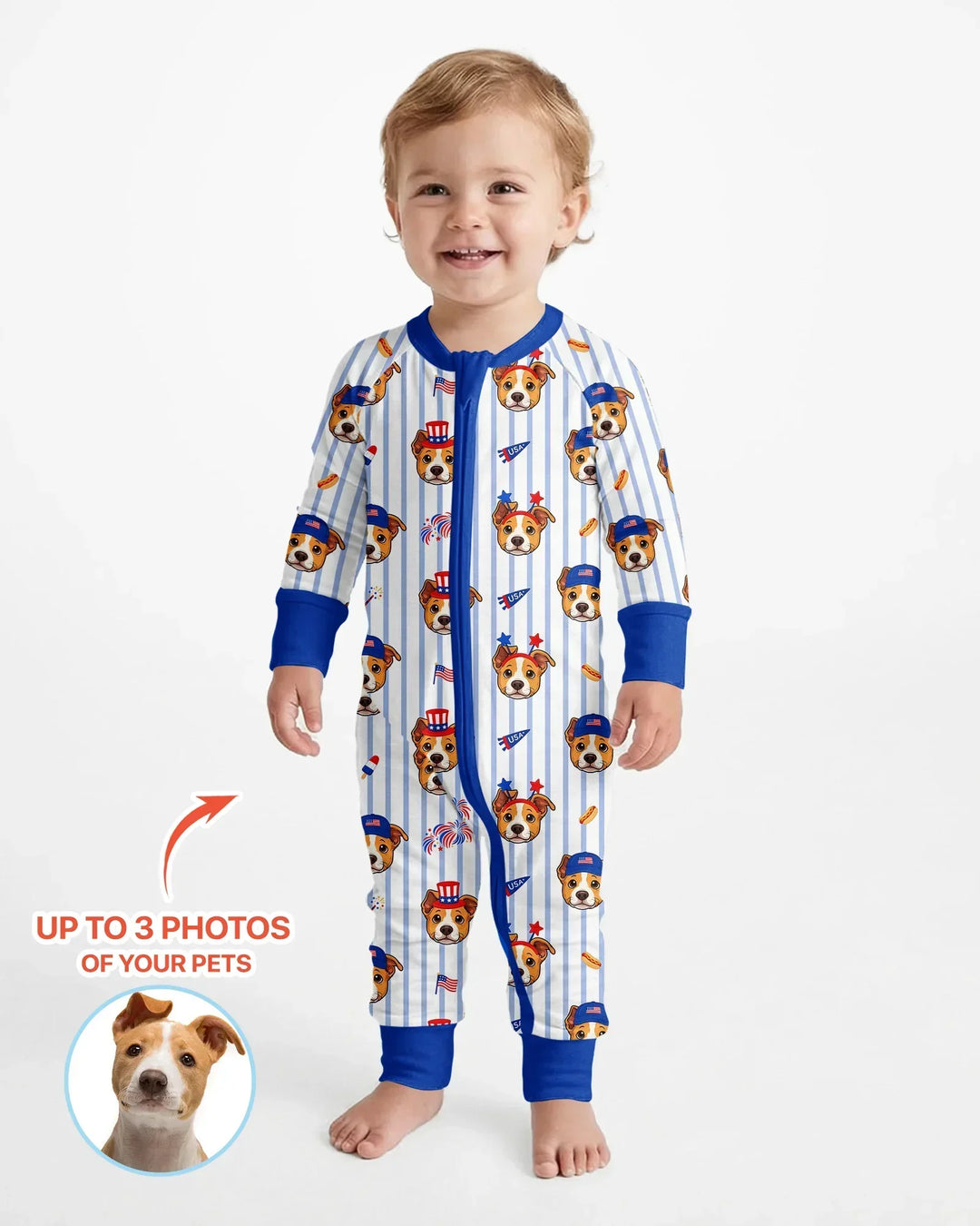 Gerippte Babykleidung mit individuellem Foto - Weich &amp; Skizzenhaft
