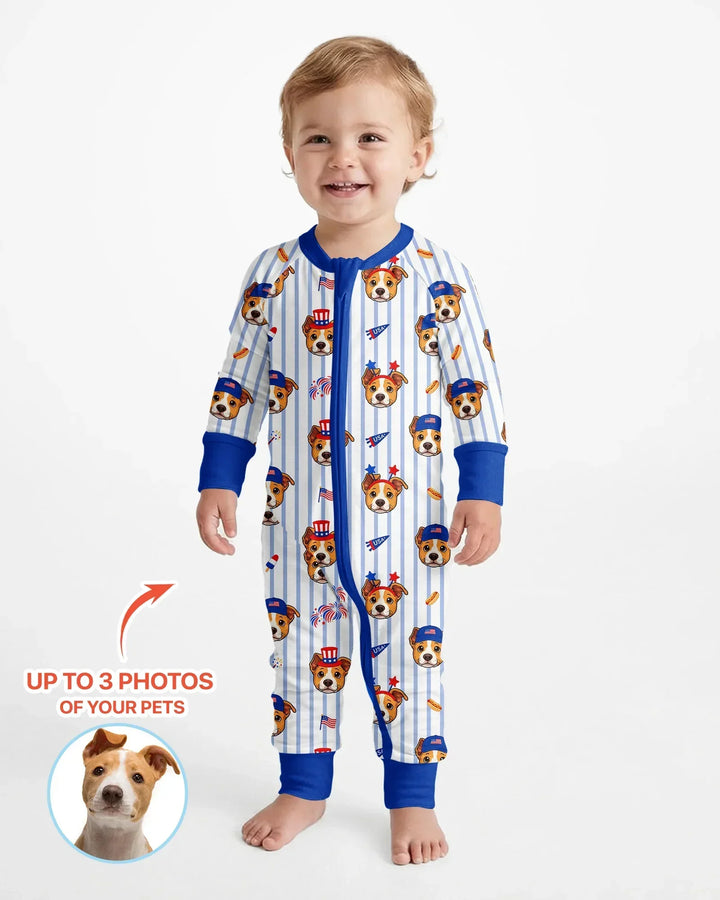 Gerippte Babykleidung mit individuellem Foto - Weich &amp; Skizzenhaft