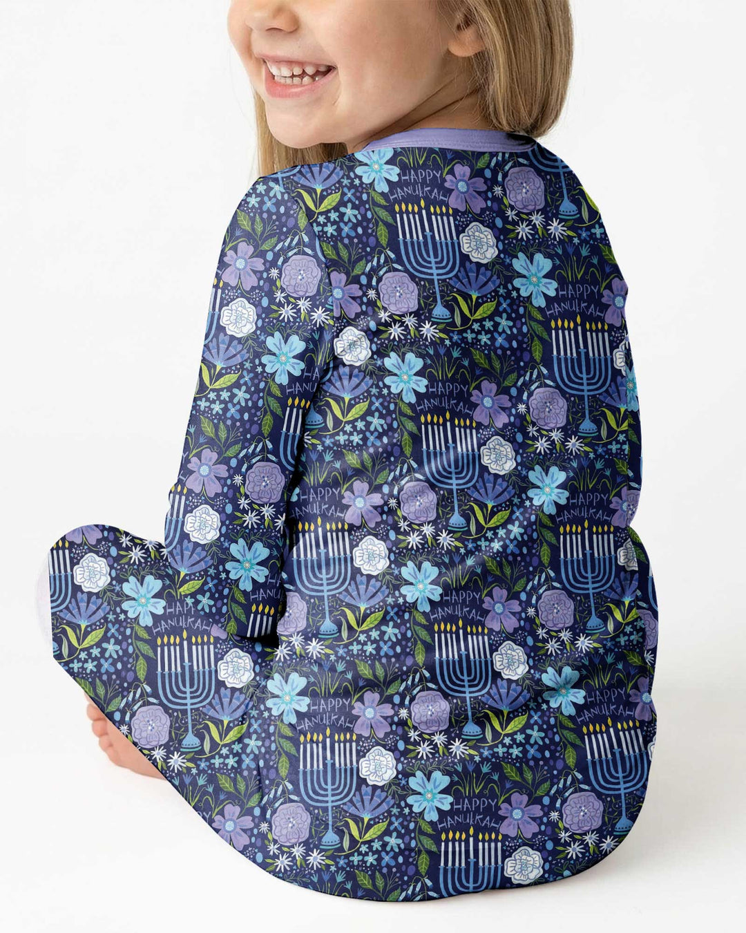 Hanukkah Me and Mom Matching Bamboo Two Piece Long Sleeve Pajama Set