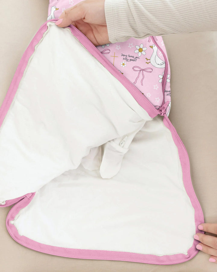 Jesus Loves You Silly Goose Bamboo Sleep Bag