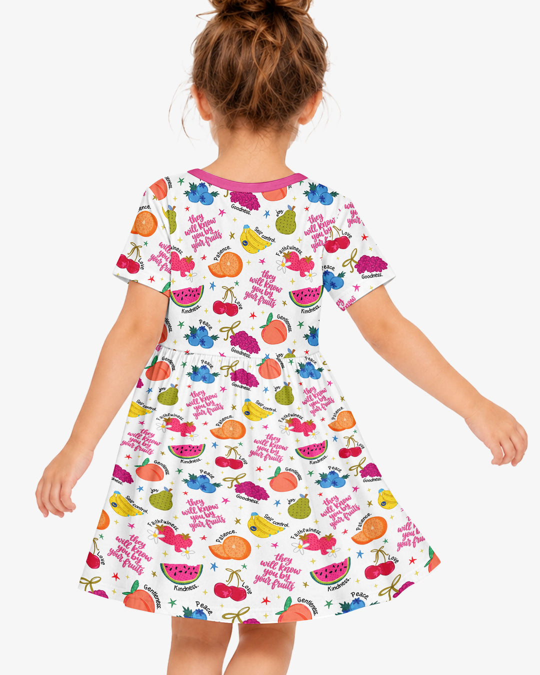 They Will Know You By Your Fruits Bamboo Twirl Dress