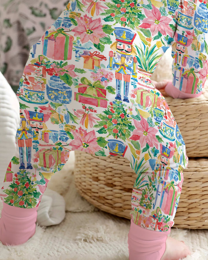 Watercolor Nutcracker Holiday Bamboo Convertible Zippy