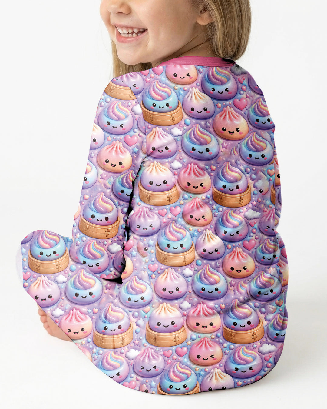 Dumpling Dreams Bamboo Two Piece Long Sleeve Pajama Set
