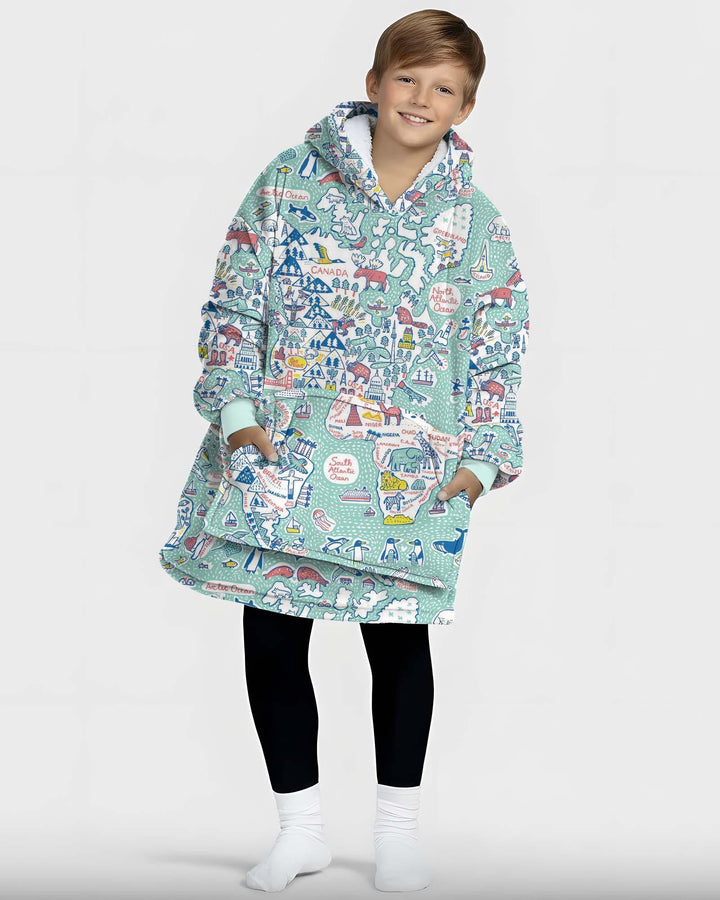 Hello World Wonders Bambus-Deckenhoodie