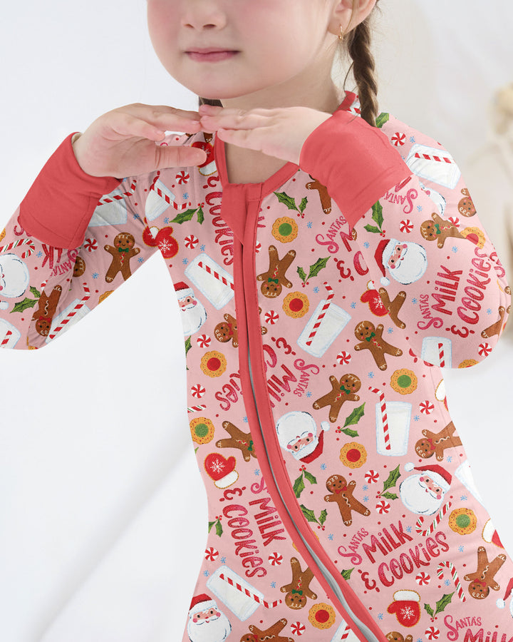 Santas, Milk and Cookies Bamboo Convertible Zippy