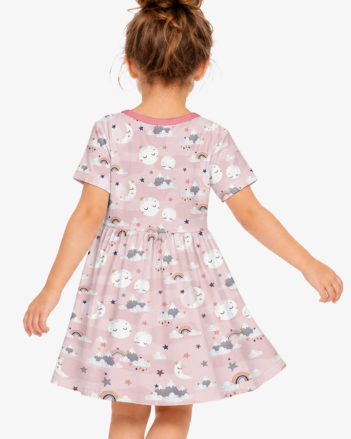 My Grandma Loves Me To The Moon And Back Bamboo Twirl Dress