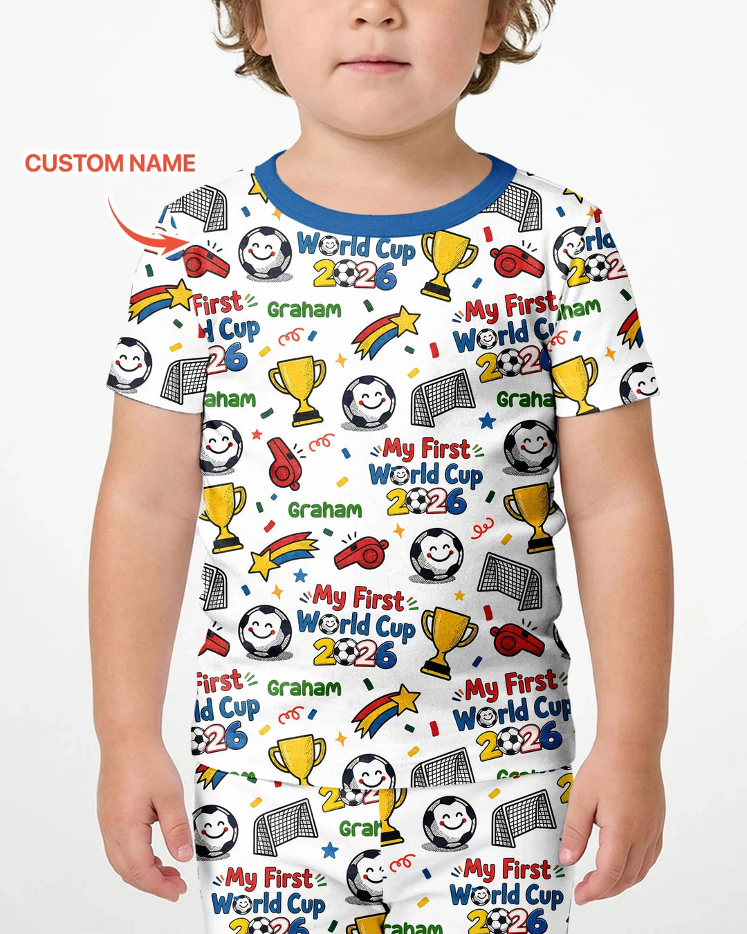 Zweiteiliges Pyjama-Set mit kurzen Ärmeln und Shorts im Sommer-Design