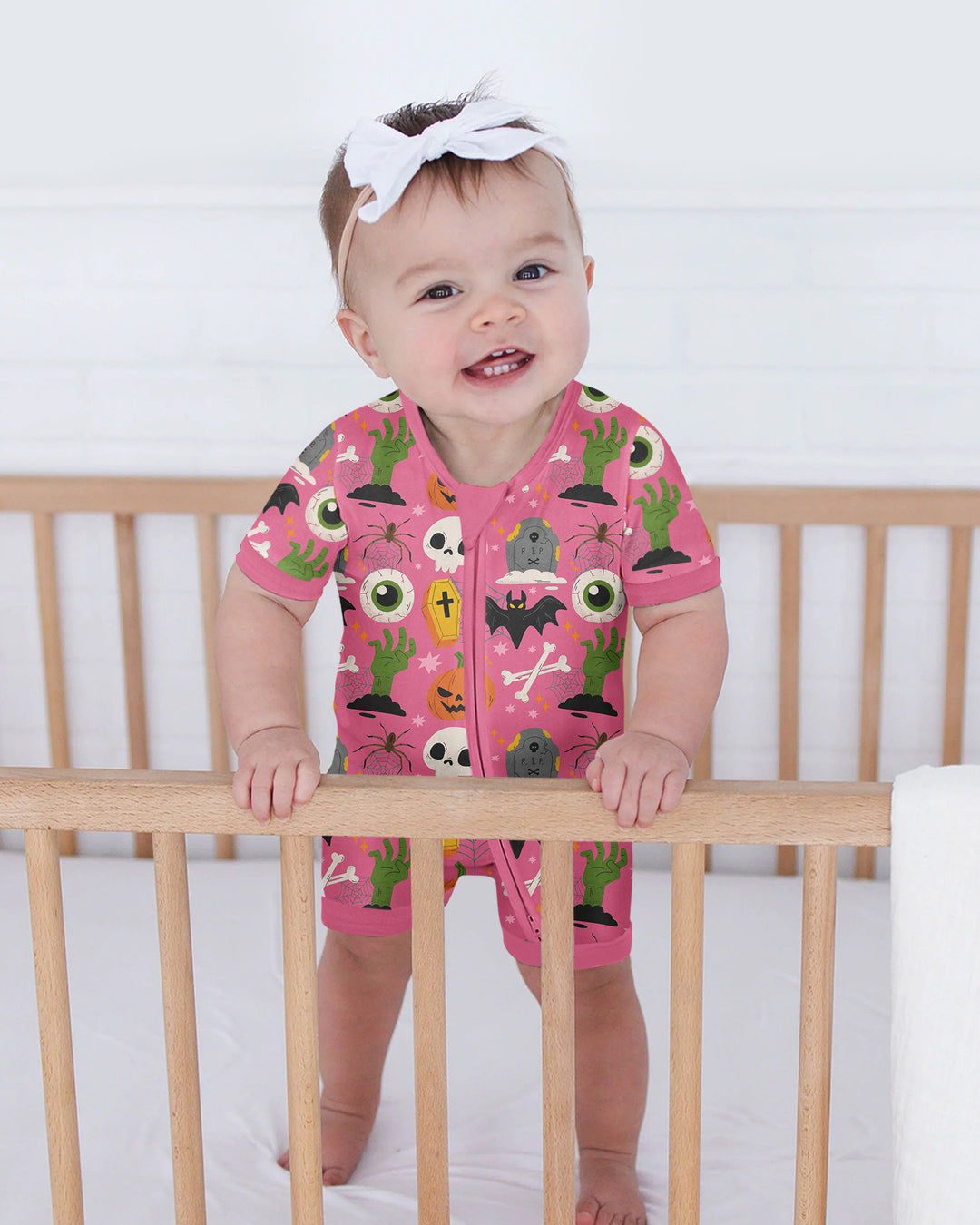 Little Monsters Bamboo Shorty Zippy For Halloween