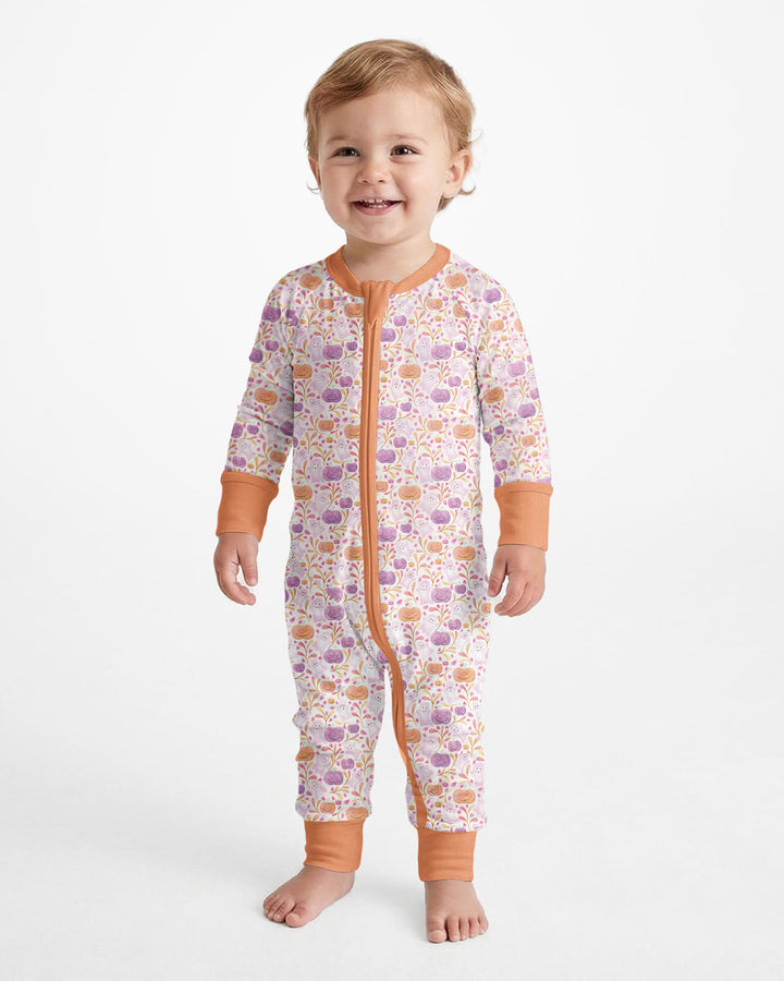 Pastel Pumpkins and Ghosts Bamboo Convertible Zippy