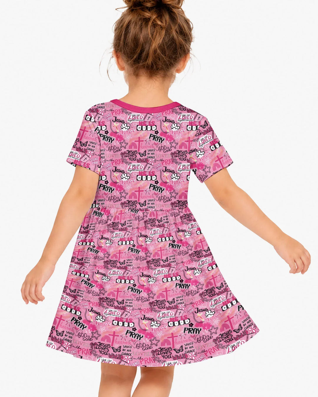 Pink Faith & Grace Bamboo Twirl Dress