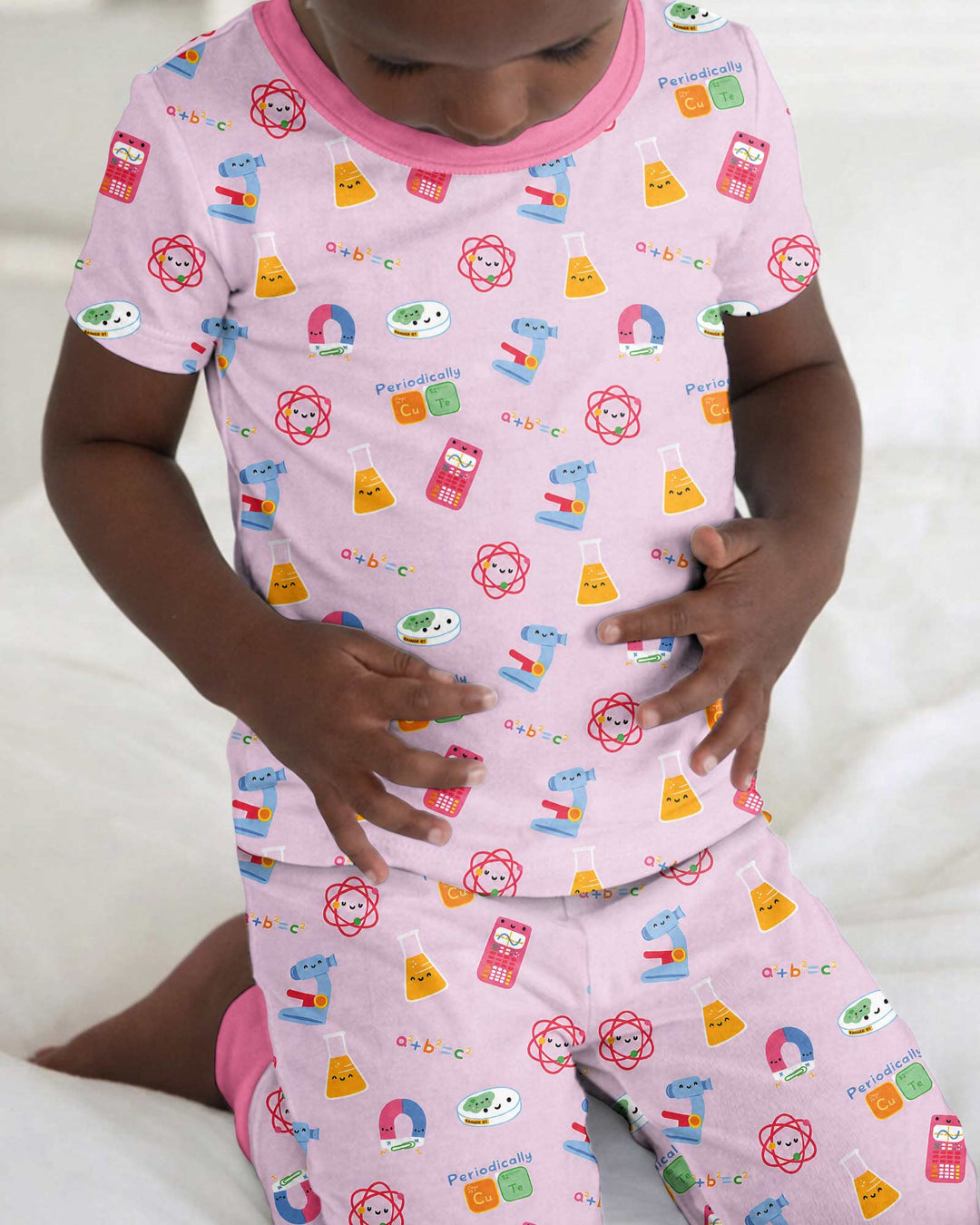Zweiteiliges, kurzärmliges Pyjama-Set mit Marienkäfern
