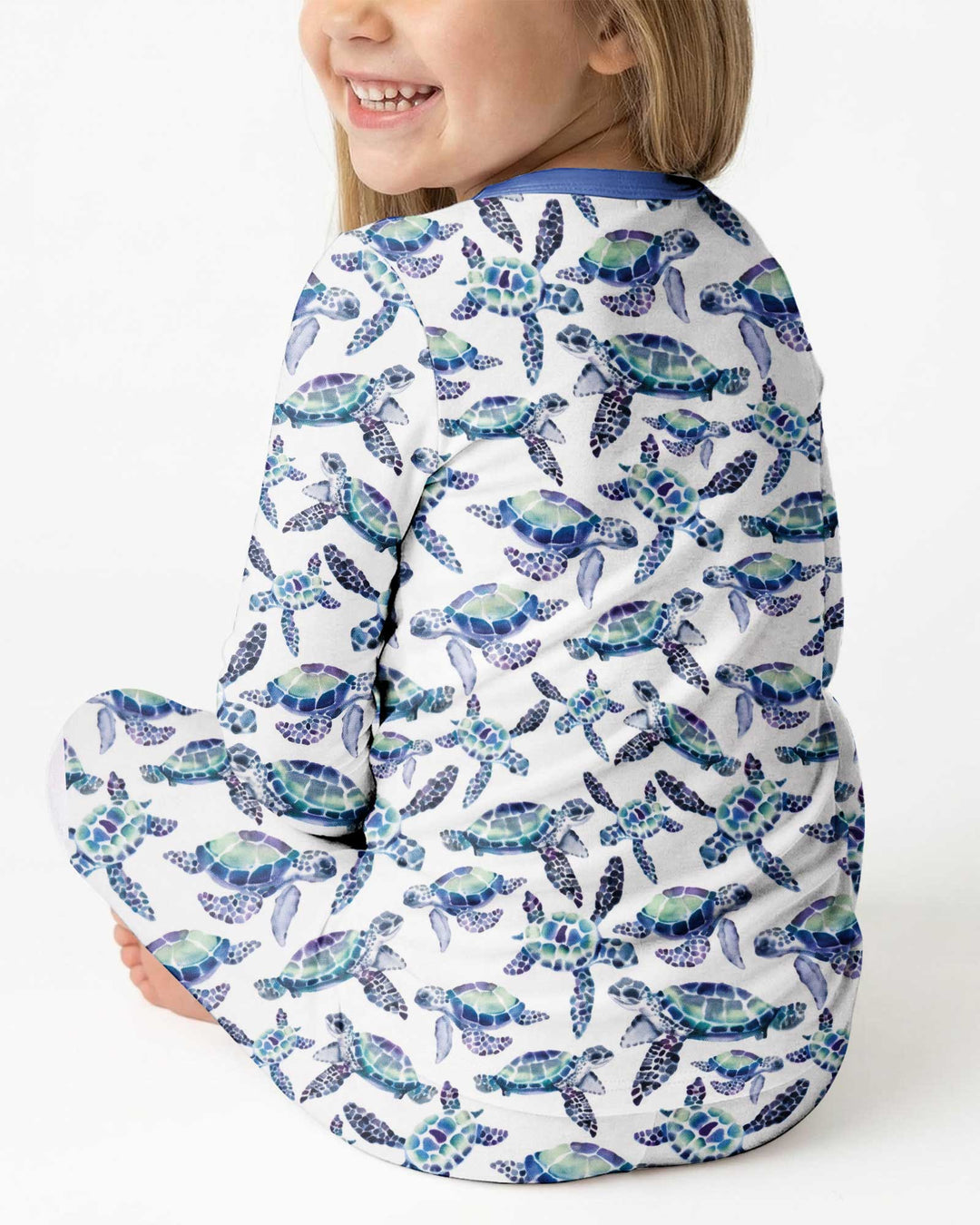 Sea Turtle Dream Bamboo Two Piece Long Sleeve Pajama Set