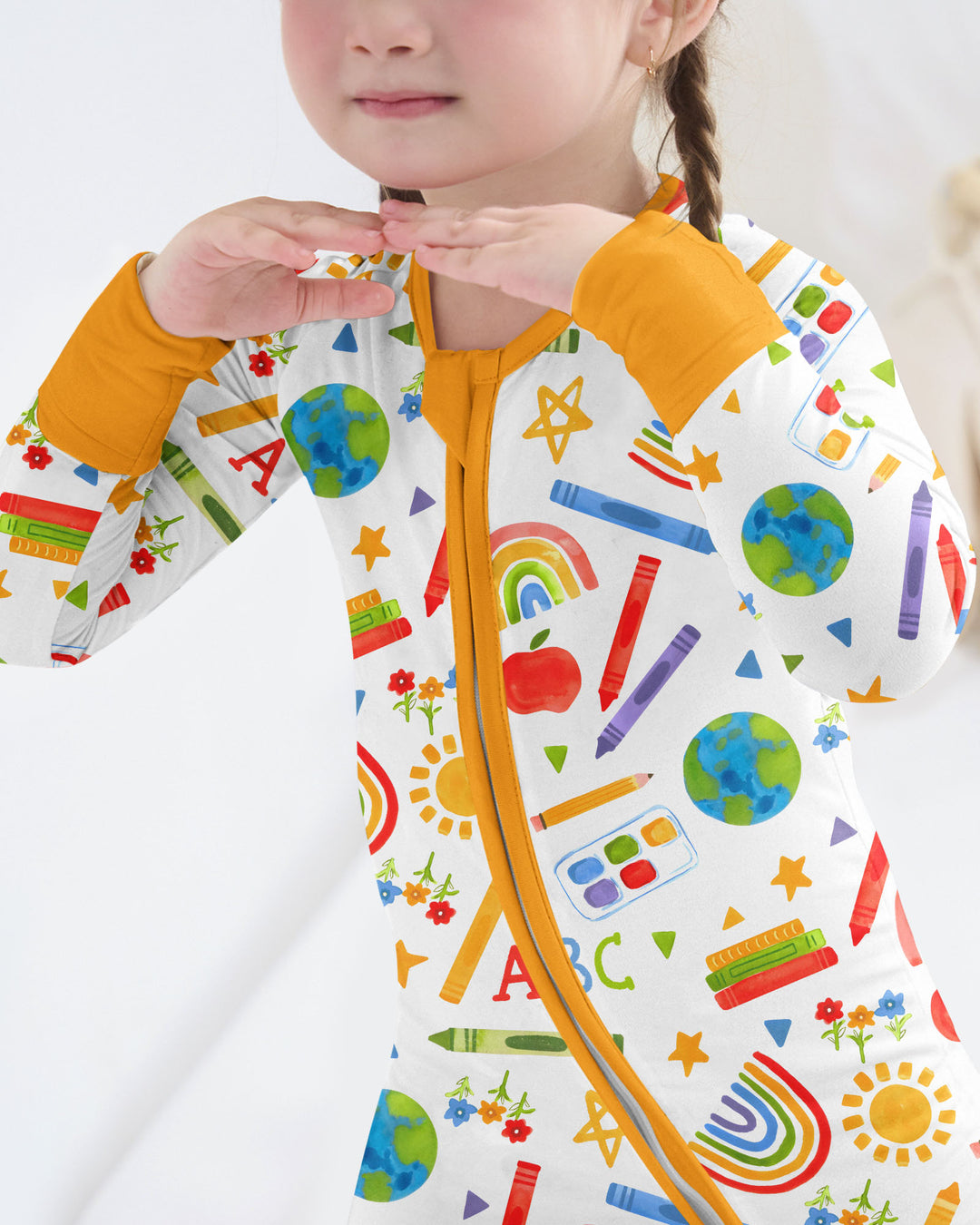 Gerippte Babykleidung mit individuellem Foto - Weich &amp; Skizzenhaft