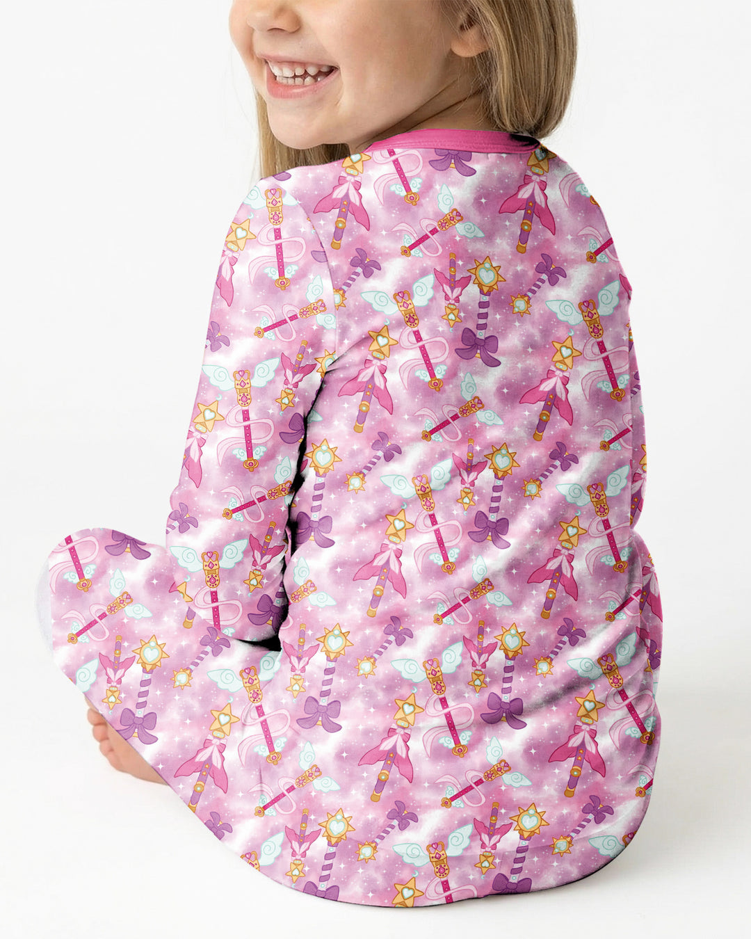 Kawaii Magical Girl Wand Bamboo Two Piece Long Sleeve Pajama Set