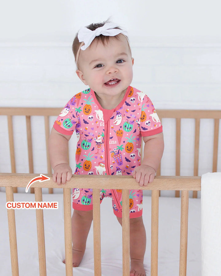 Summerween Doodles Bamboo Shorty Zippy