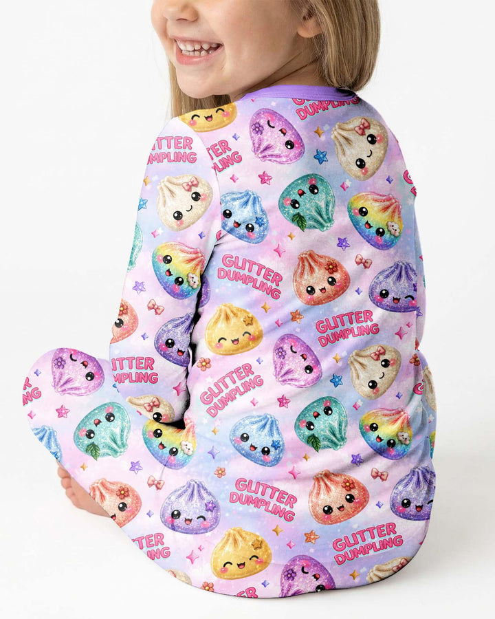 Glitter Dumpling Bamboo Two Piece Long Sleeve Pajama Set