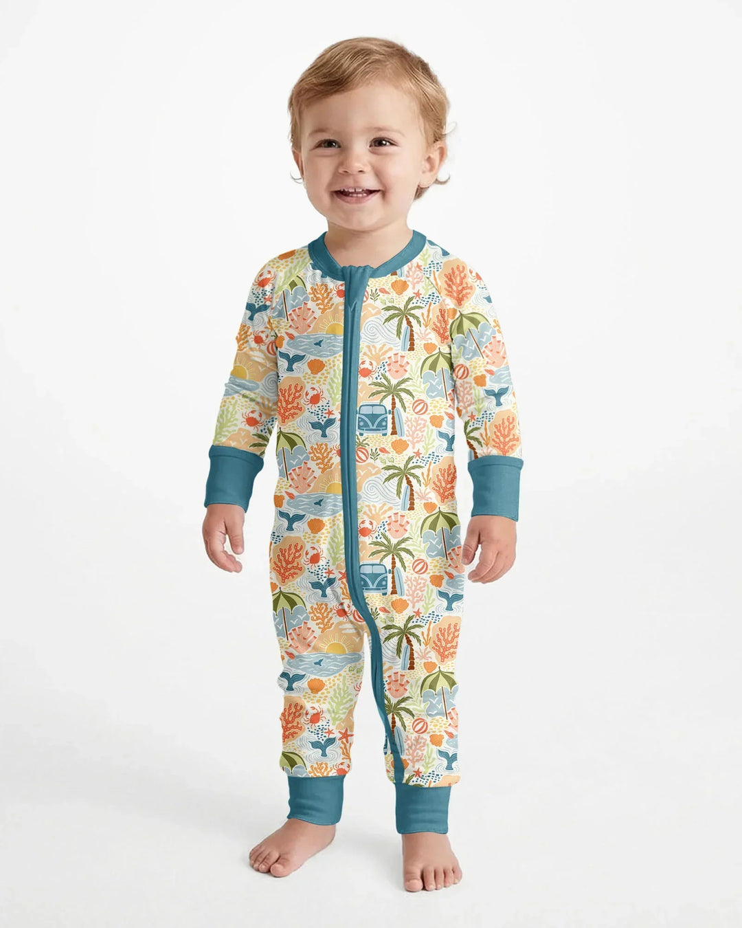 Gerippte Babykleidung mit individuellem Foto - Weich &amp; Skizzenhaft