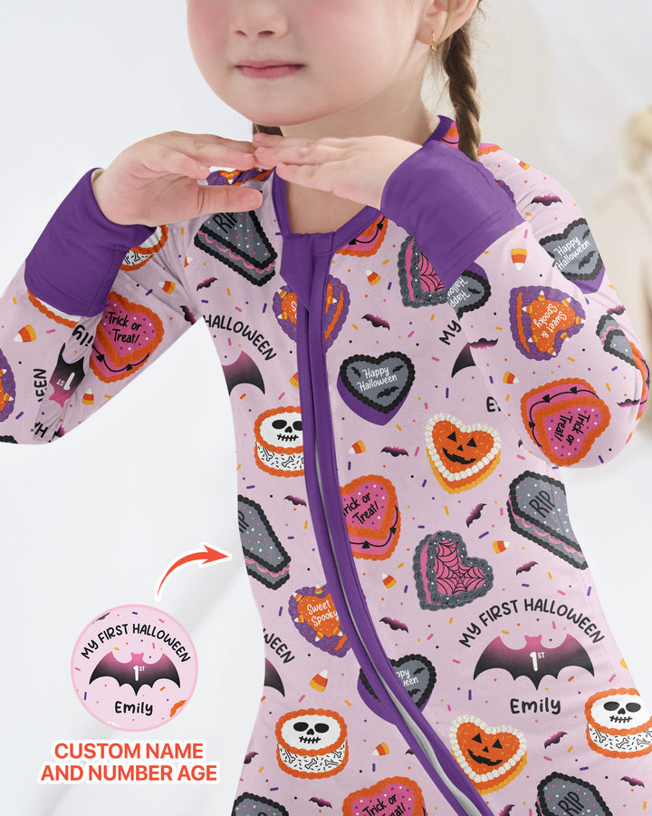Halloween Is My Birthday Custom Name Bamboo Convertible Zippy