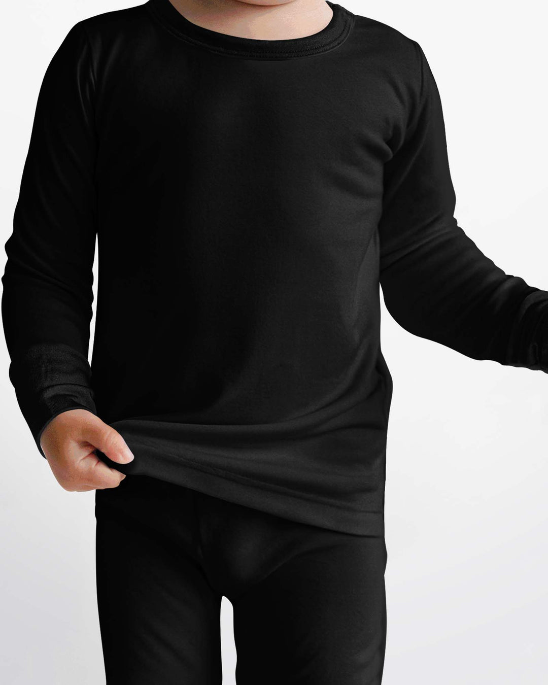 Black Bamboo Two Piece Pajama Set